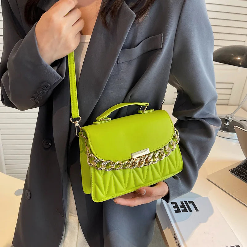 2024 New Designer Shoulder Bag Fashion Chain Crossbody Bags For Women Brand Ladies Handbags And Purses