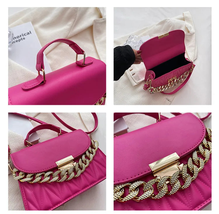 2024 New Designer Shoulder Bag Fashion Chain Crossbody Bags For Women Brand Ladies Handbags And Purses