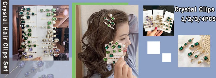 1 Set Flower Pearl Hair Clips For Women Fashion Acrylic Hairpins Hairgrips New Girl Hair Accessories Geometric Barrettes Jewelry