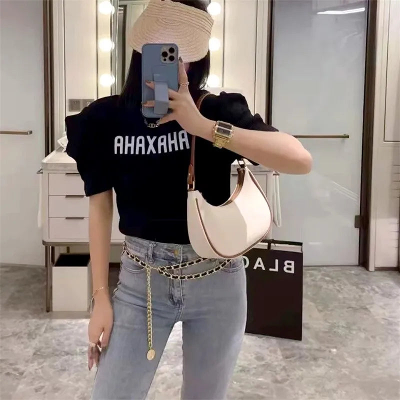Women's Clutch Handbags Fashion Solid Color PU Leather Underarm Shoulder Bag Female Bag
