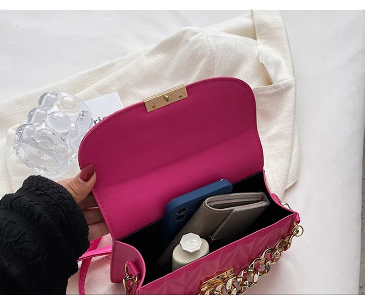 2024 New Designer Shoulder Bag Fashion Chain Crossbody Bags For Women Brand Ladies Handbags And Purses
