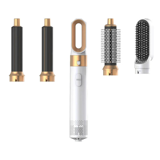 5 in 1  Low Noise Hair Styler  Professional  Hair Curling Straightening  Hair Drying  Hot Air Brushes 1000W