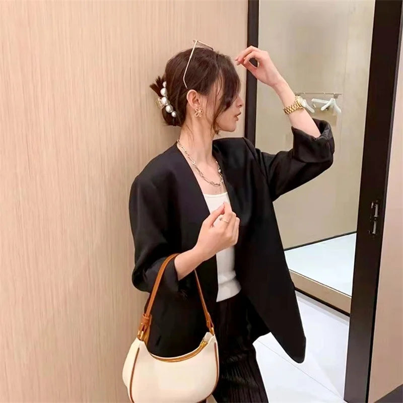 Women's Clutch Handbags Fashion Solid Color PU Leather Underarm Shoulder Bag Female Bag
